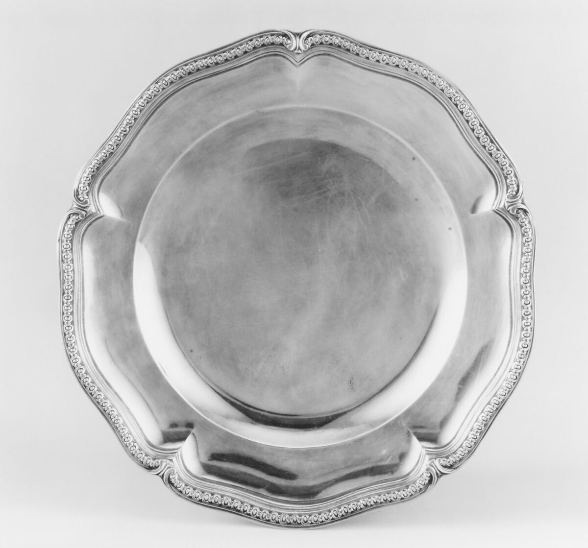 Plate, Marc-Antoine-Noel Leroy (born 1738, master 1769, recorded 1793), Silver, French, Paris 