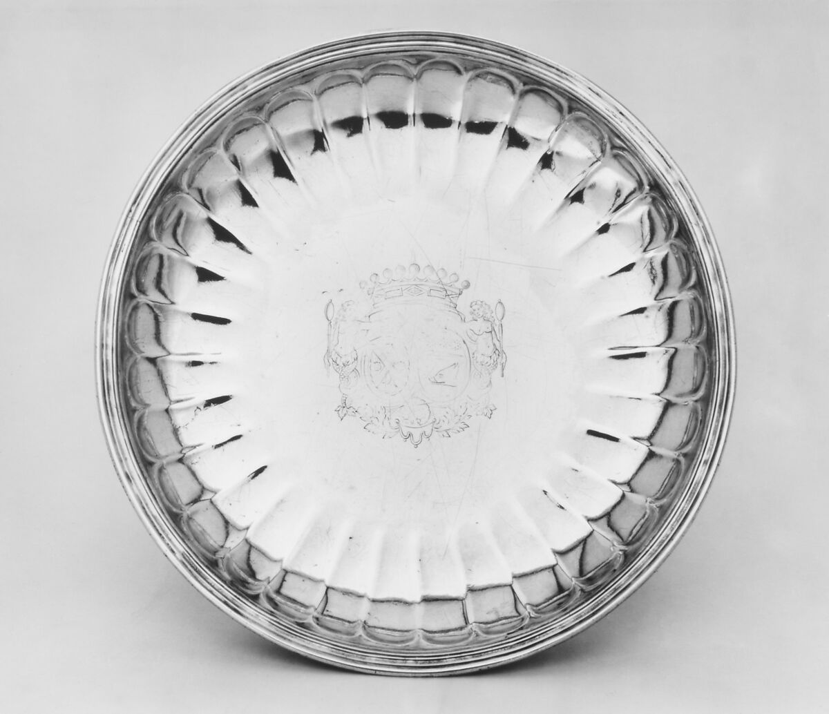 Dish, Possibly Pierre II Demange (master 1723, active 1781), Silver, French, Poitiers