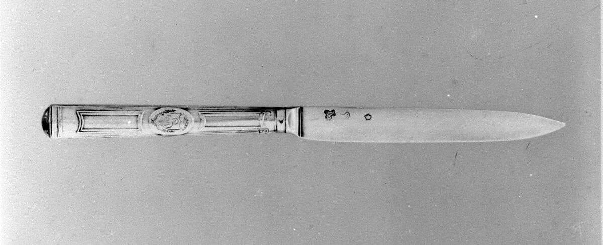Knife, Silver, French, Paris