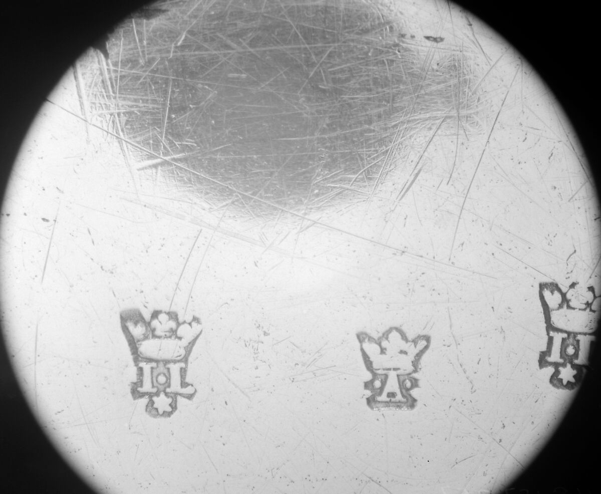 Oval dish, I.L., Silver, French, possibly Avignon