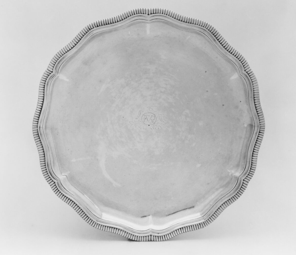 Salver, Possibly by D.I.I., Silver, French, Bayonne