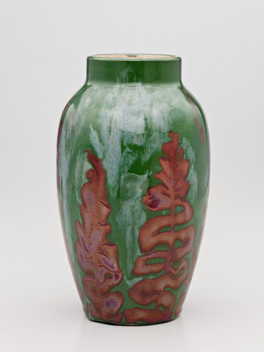 Vase, Dedham Pottery (1895–1943), Stoneware, American 