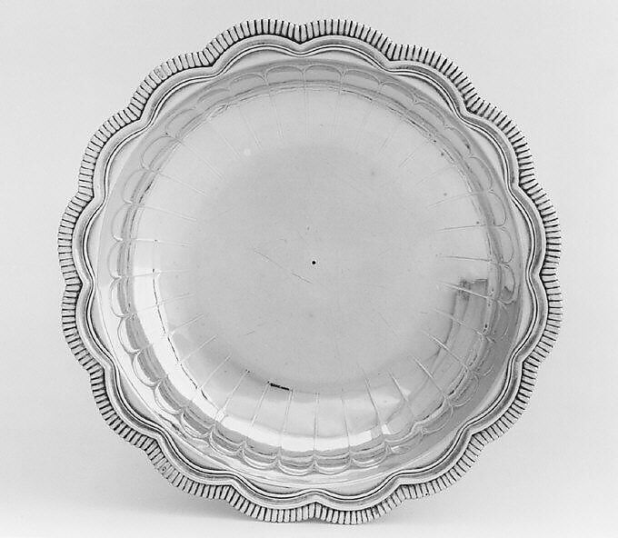 Dish, Simon Le Bastier (master 1699, recorded 1715), Silver, French, Paris 