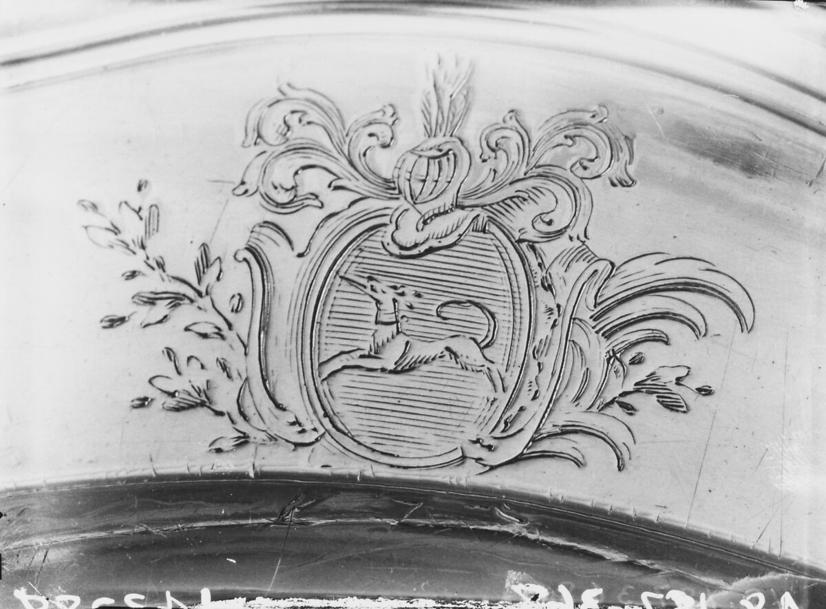 Plate (one of a set of two of graduated size), Edme-Pierre Balzac (1705–ca. 1786, master 1739, recorded 1781), Silver, French, Paris
