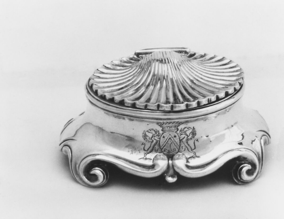 Pair of pepper boxes, Etienne Barrau (1737–1774, master probably 1761), Silver, French, Toulouse 