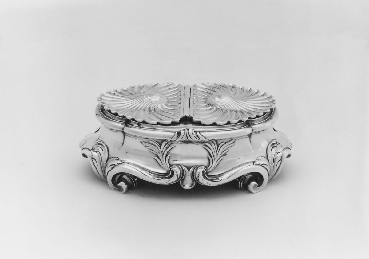 Double salt or pepper box, Pierre-Aymé Joubert (master 1735, recorded 1759), Silver, French, Paris 