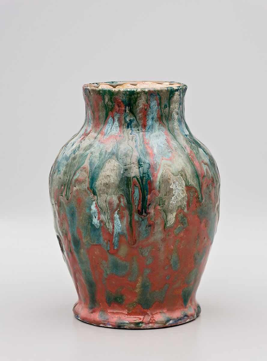 Vase, Dedham Pottery (1895–1943), Stoneware, American 