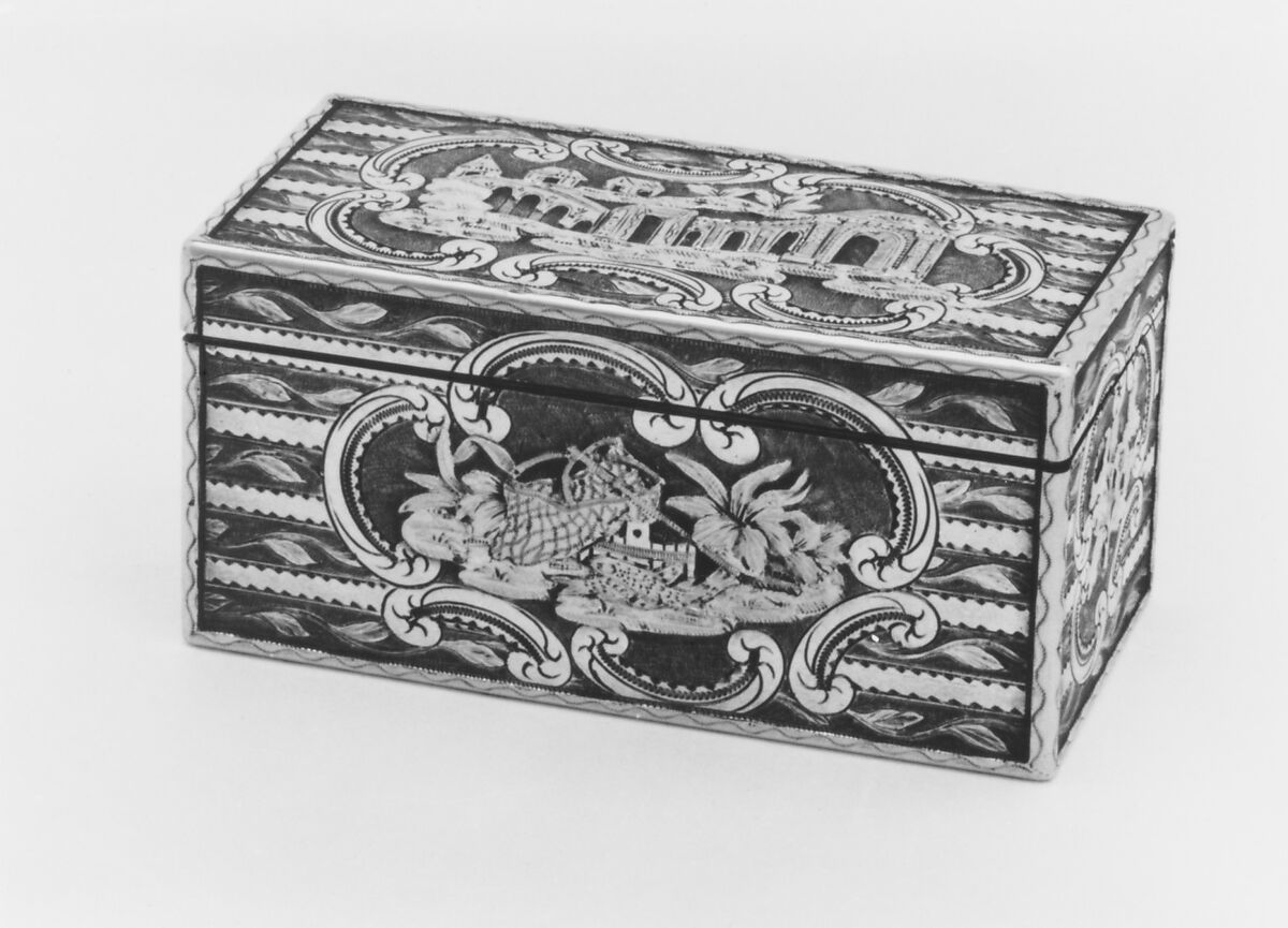 Snuffbox, Charles Le Bastier (French, apprenticed 1738, master 1754, active 1783), Silver, partly gilt, French, Paris 