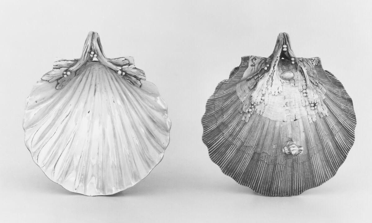 Pair of scallop-shell dishes, Jacques-Nicolas Roettiers (1736–1788, master 1765, retired 1777), Silver, French, Paris