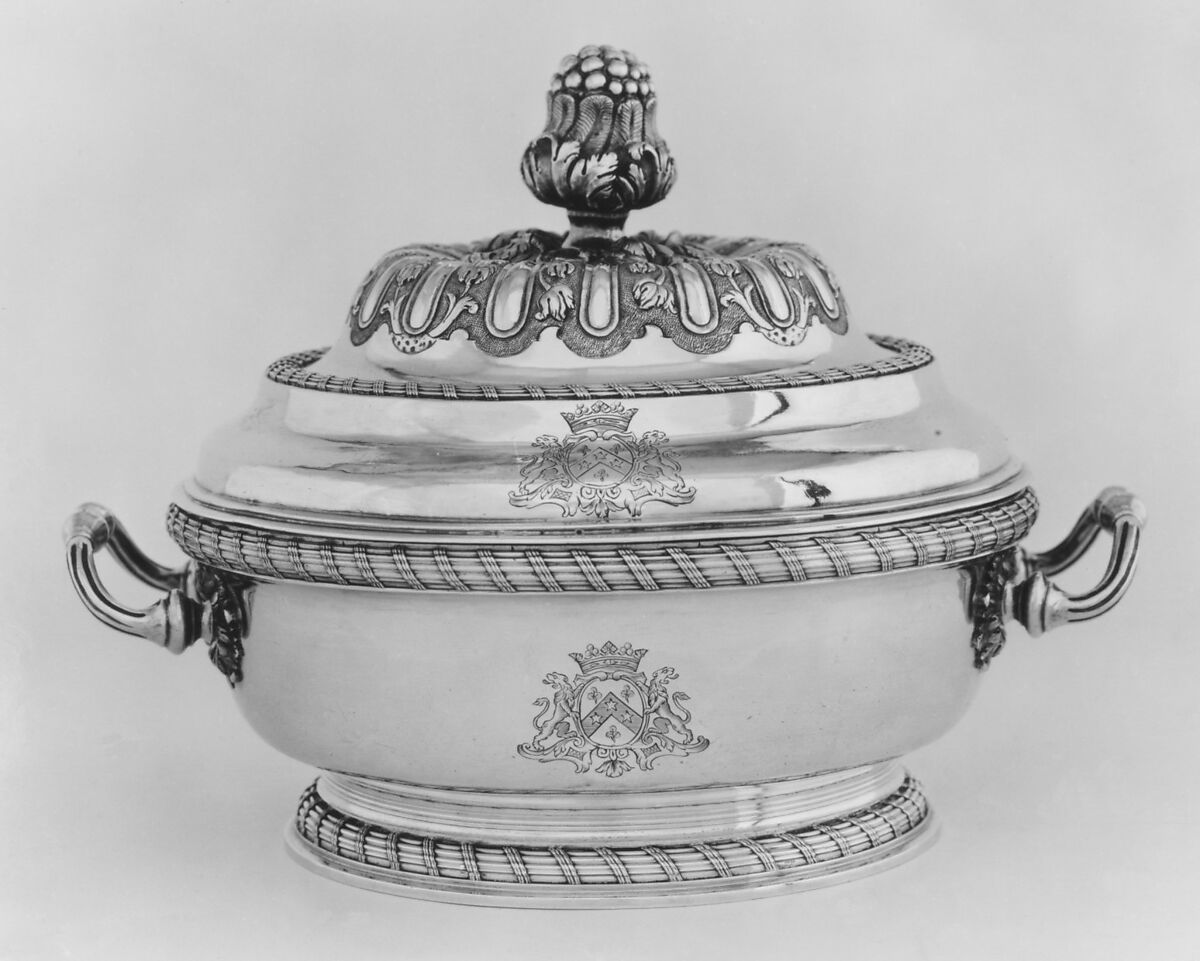 Tureen, Attributed to Jean-Louis Bertrand (warden 1748), Silver, French, Metz 