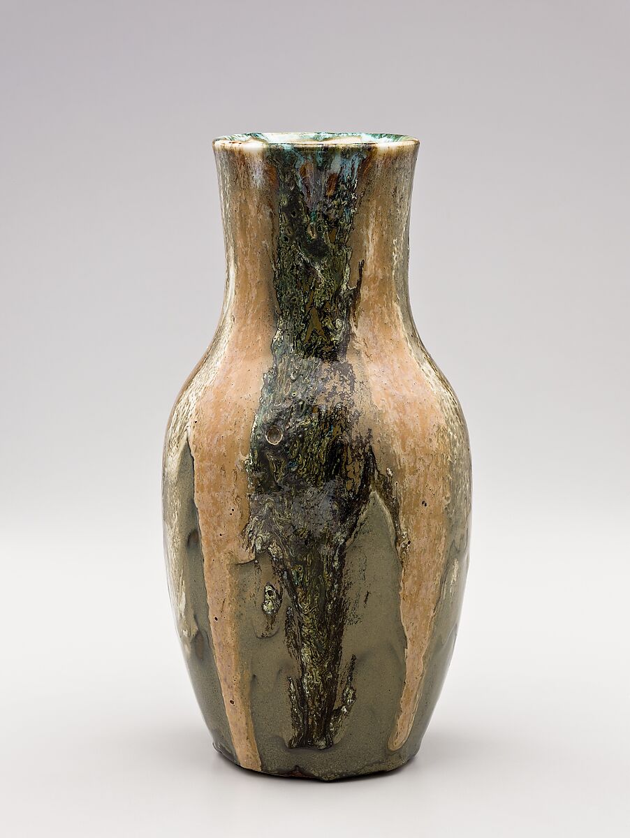 Vase, Dedham Pottery (1895–1943), Stoneware, American 