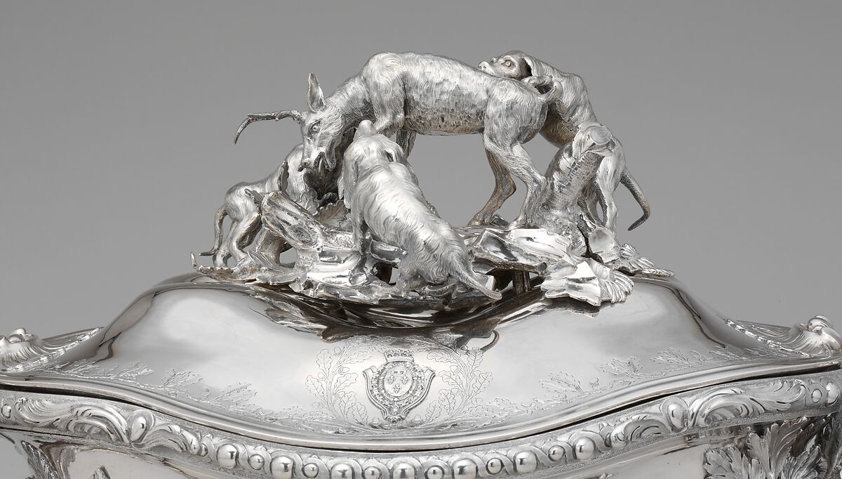 Tureen with cover, Edme-Pierre Balzac (1705–ca. 1786, master 1739, recorded 1781), Silver, French, Paris