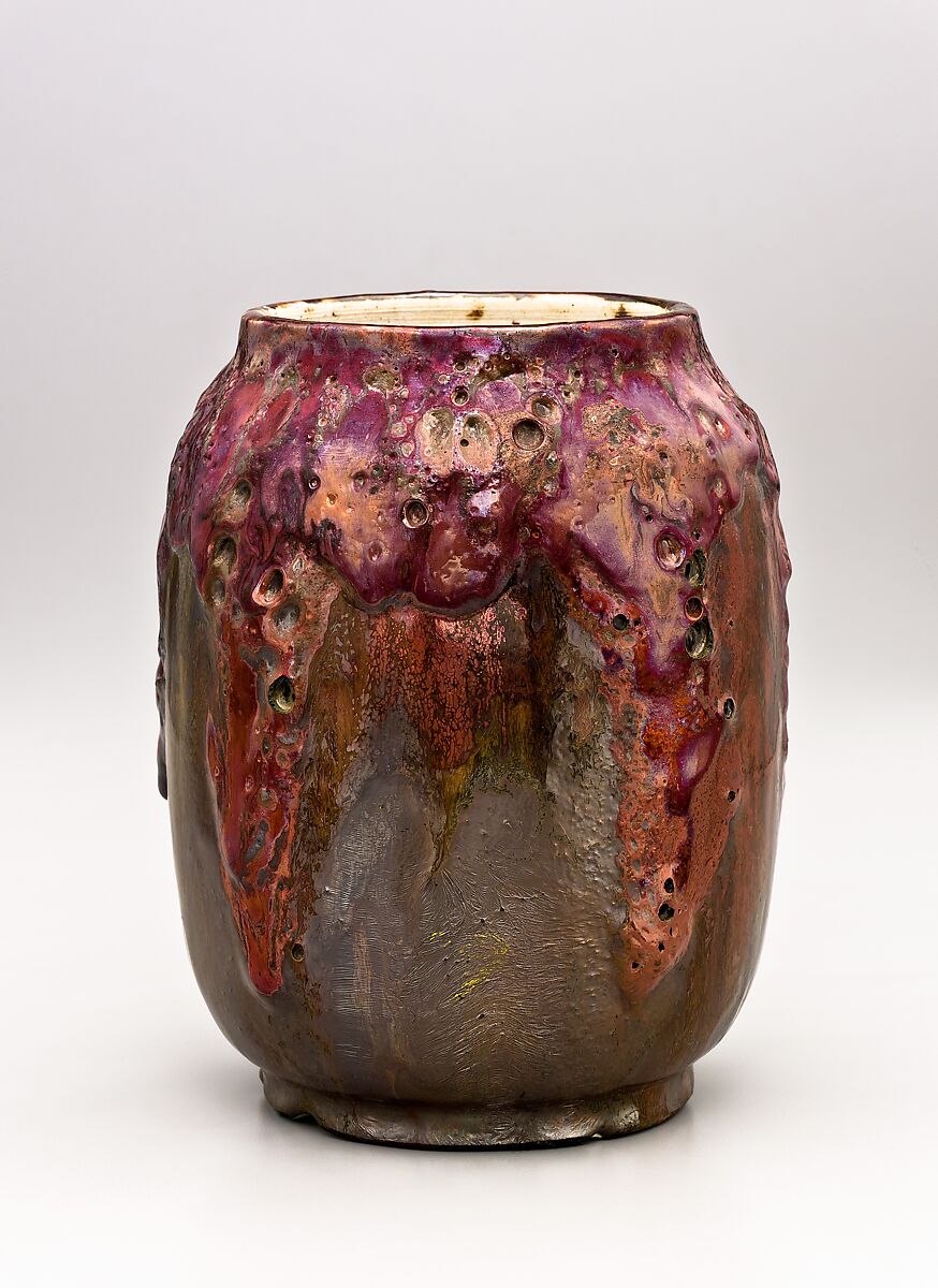 Vase, Dedham Pottery (1895–1943), Stoneware, American 