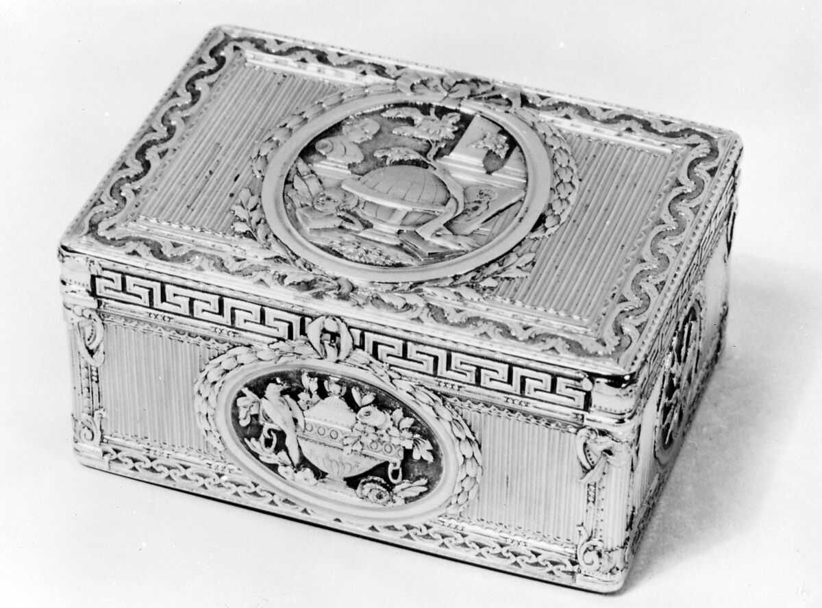 Snuffbox, Jean Frémin (French, active 1738–83, died 1786), Gold, French, Paris 