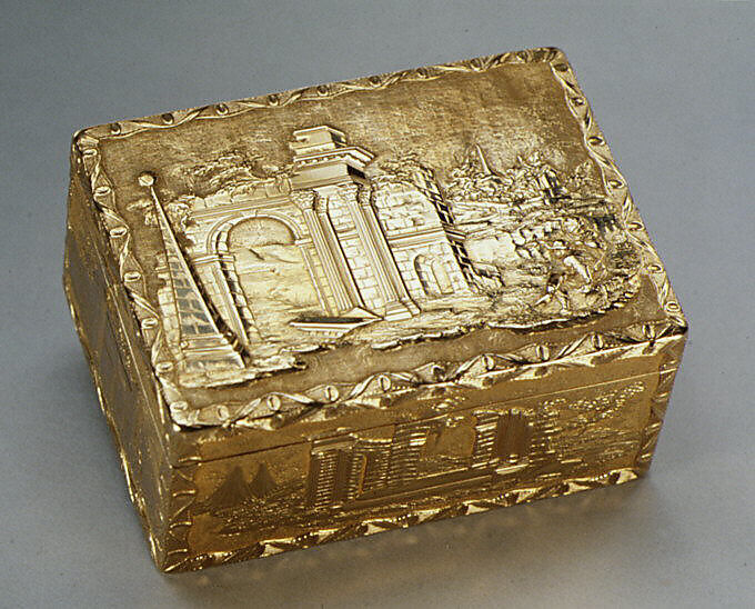 Snuffbox, Jean Moynat (French, master 1745, died 1761), Gold, French, Paris 