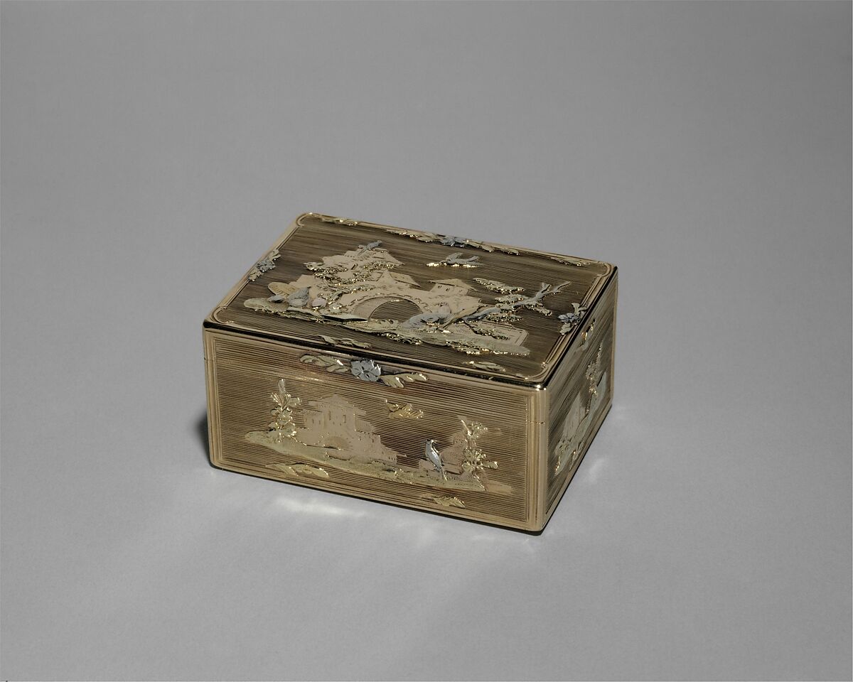Snuffbox, Charles Le Bastier (French, apprenticed 1738, master 1754, active 1783), Gold, French, Paris 
