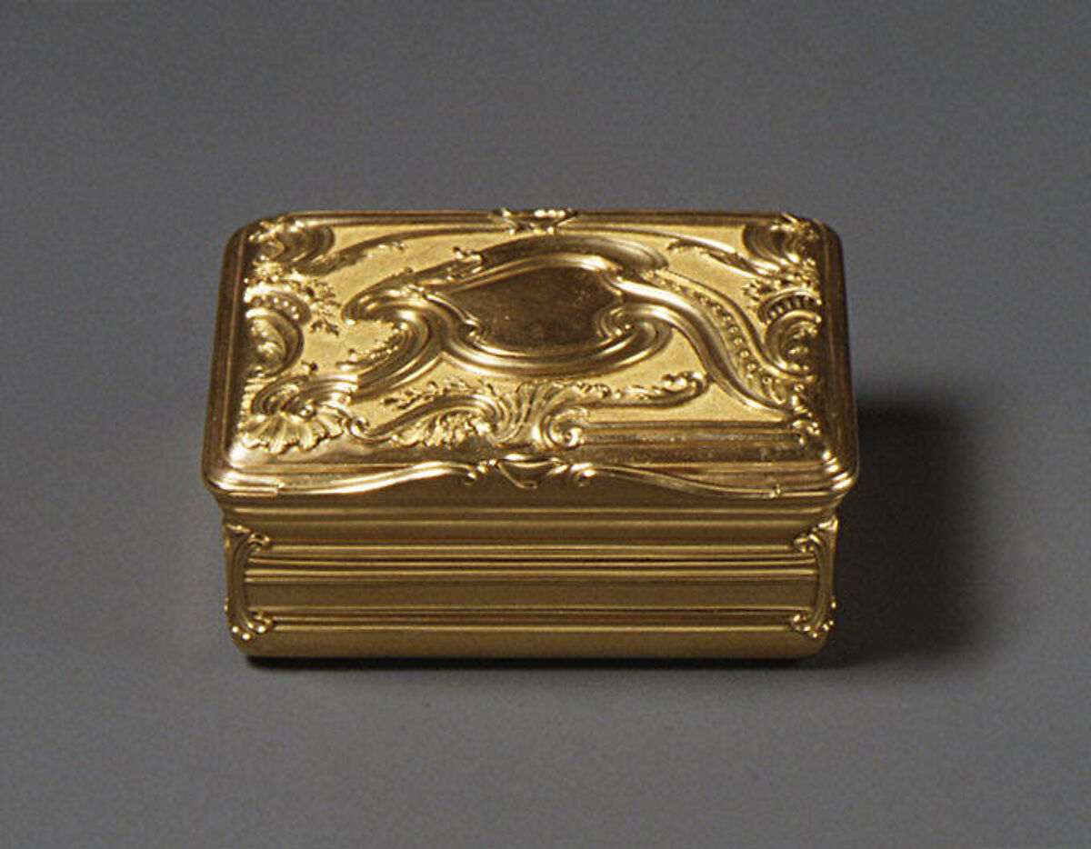 Snuffbox, Gold, probably Russian, Riga 