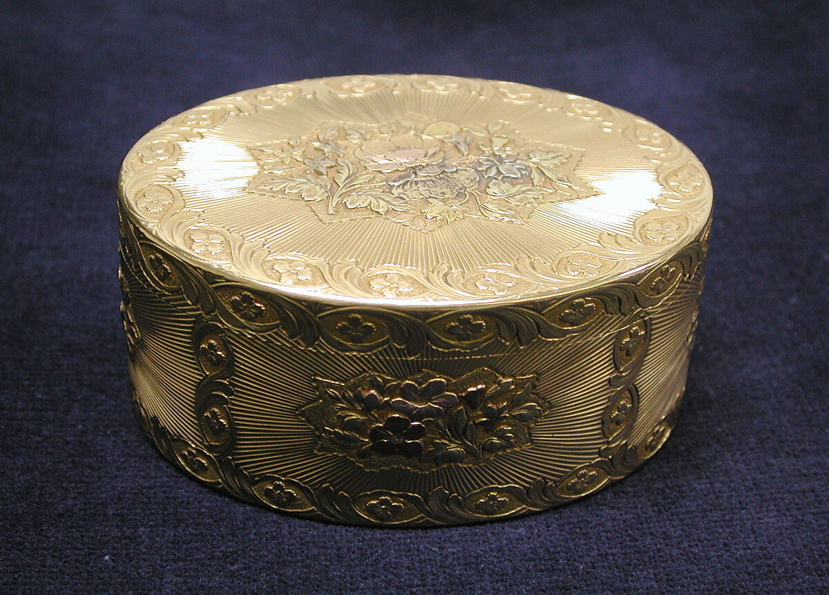 Snuffbox, Jean Frémin (French, active 1738–83, died 1786), Gold, French, Paris 