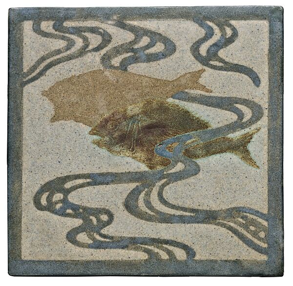 Tile, Marblehead Pottery (1905–36), Earthenware, American 