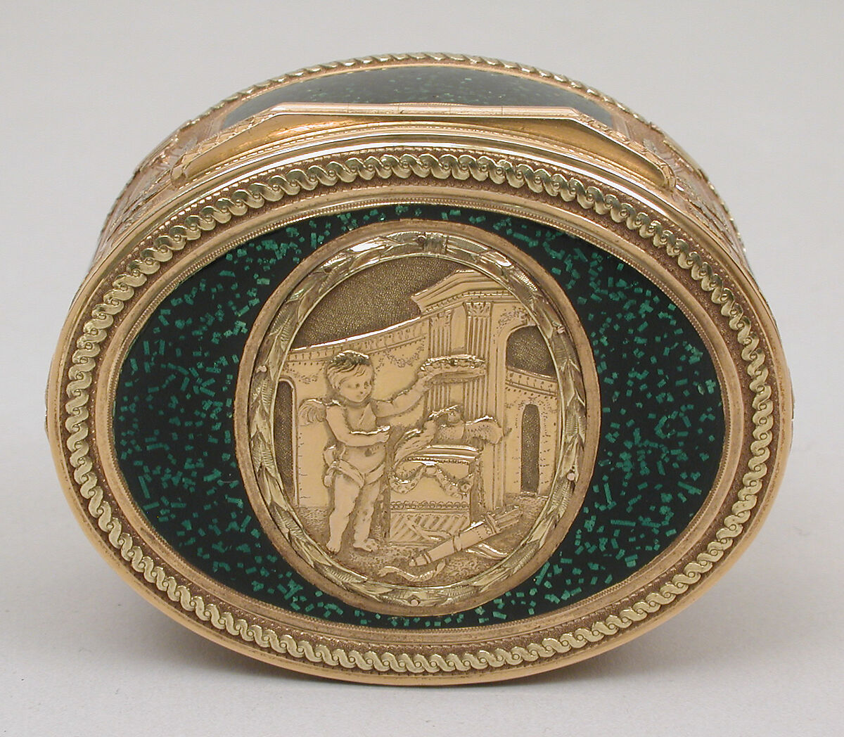 Snuffbox, D.M.C., Switzerland, Gold, enamel, Swiss