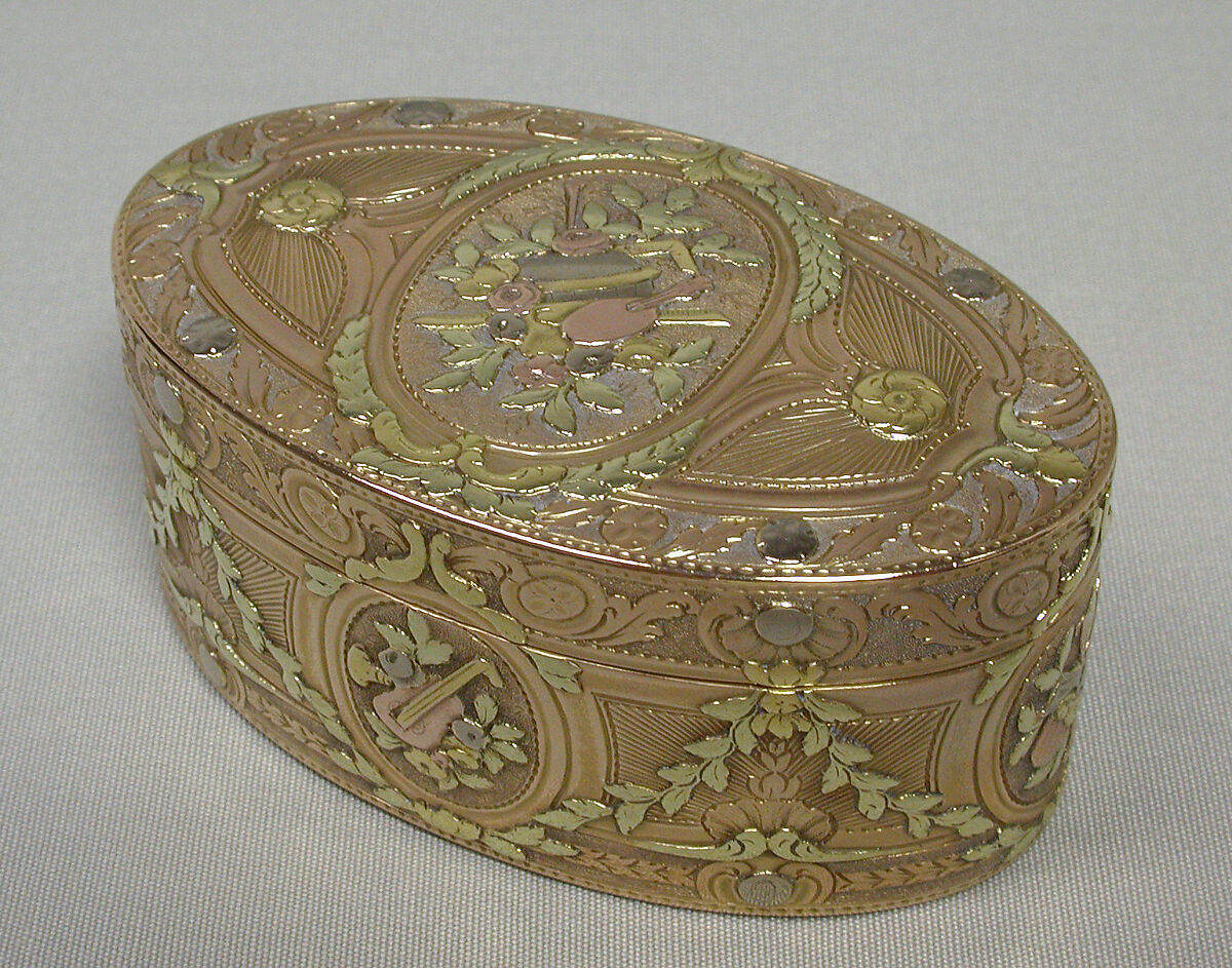 Box, J. P. M., Paris, France, Gold, French, Paris