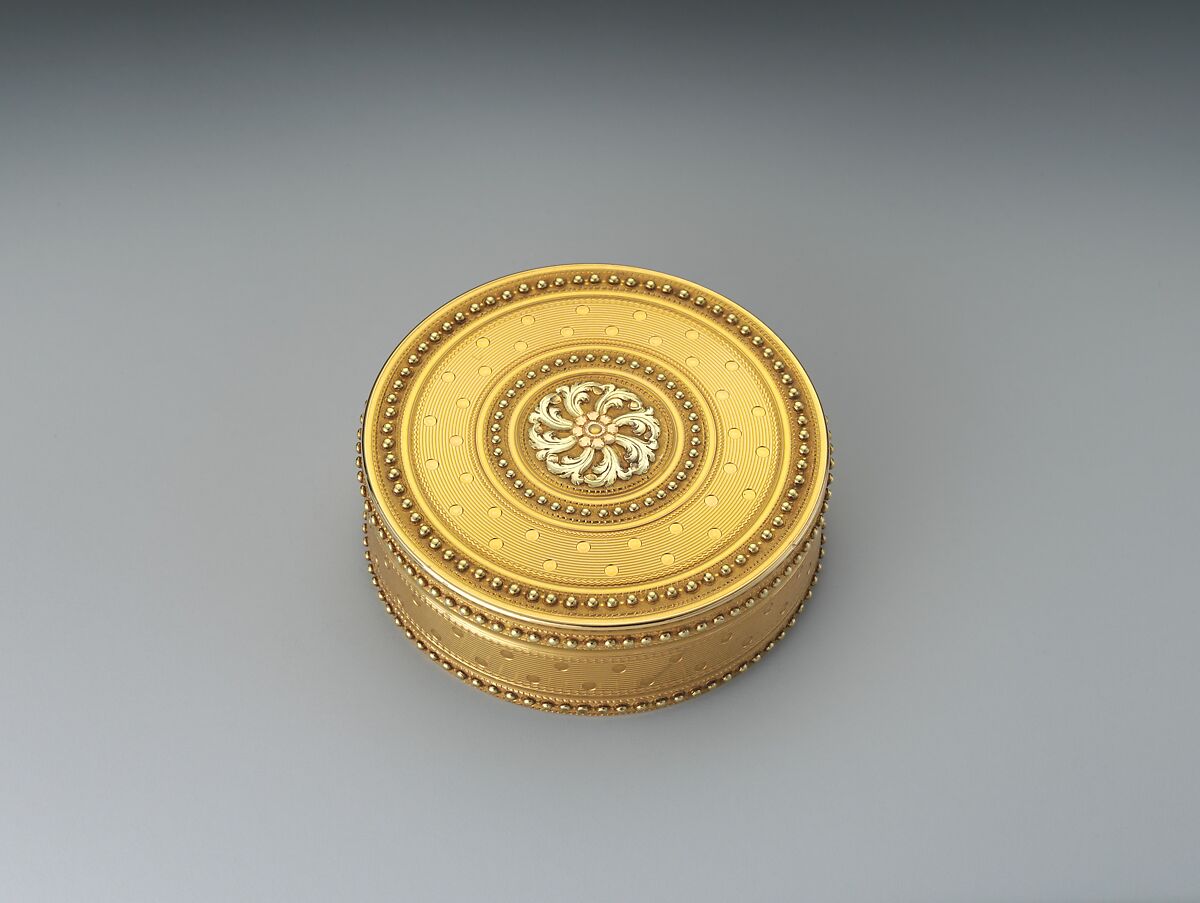 Box, François-Nicolas Chevance (apprenticed 1766, master 1780, active 1793), Gold, French, Paris 