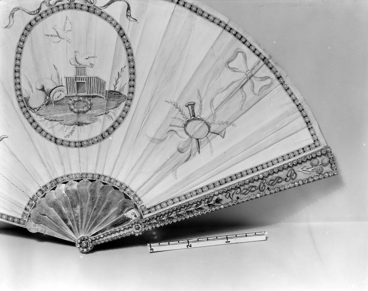 Fan, Gold, enamel, diamonds, French