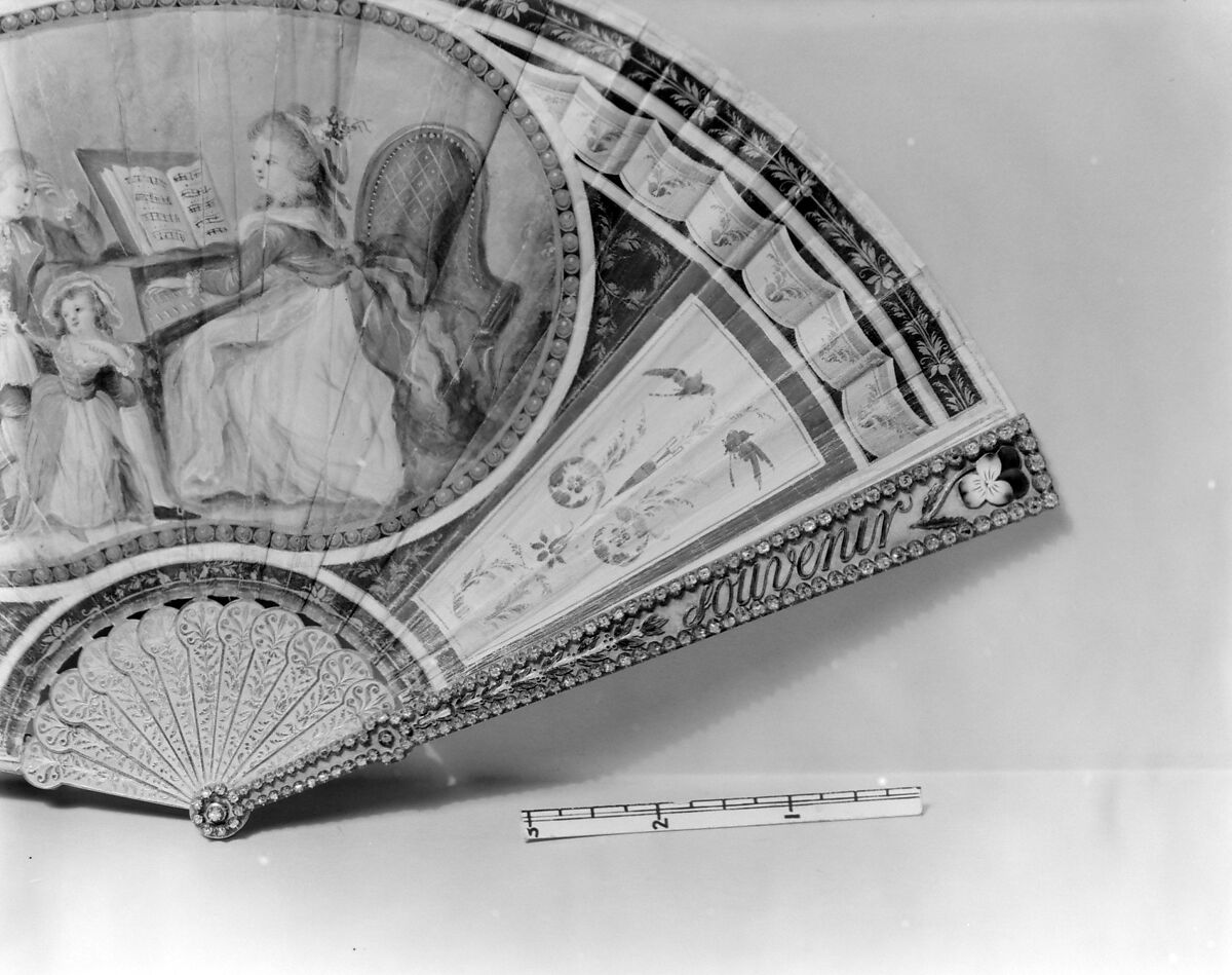 Fan, Gold, enamel, diamonds, French