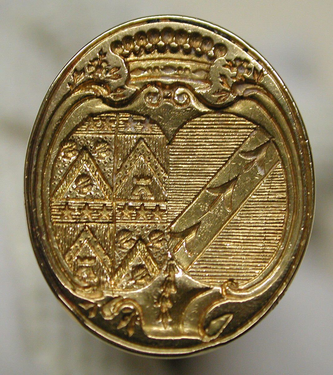 Sealing wax case (étui), Gold, French, Paris