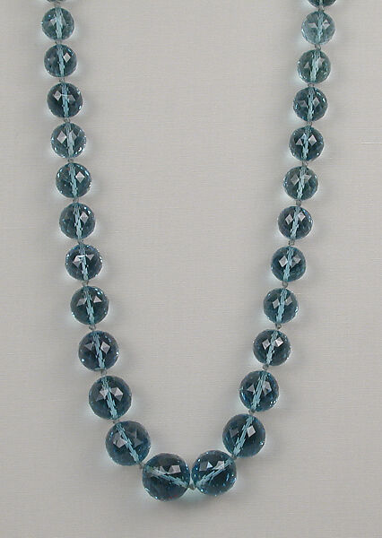 Necklace, Aquamarine, European 