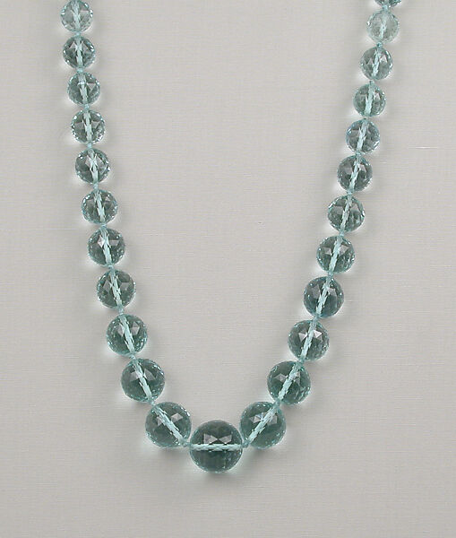 Necklace, Aquamarine, European 