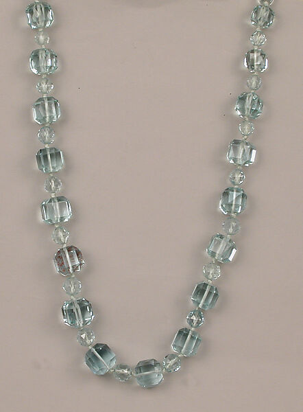 Necklace, Aquamarine, European 