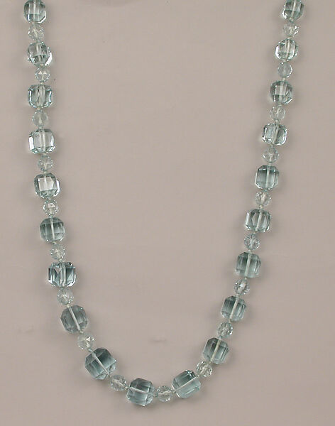 Necklace, Aquamarine, European 