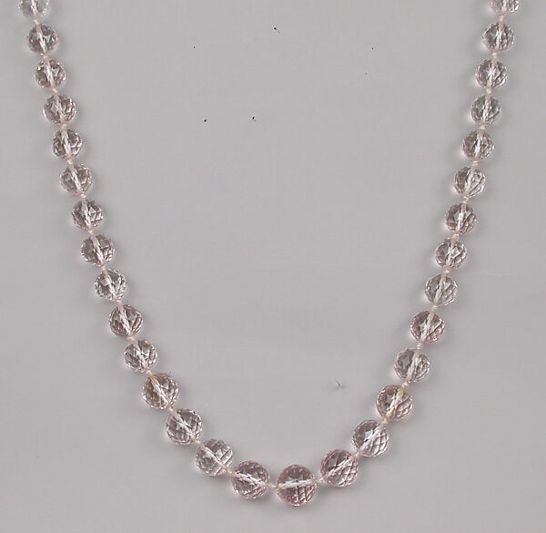 Necklace, Pink beryl, European 