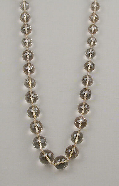 Necklace, Topaz quartz, European 