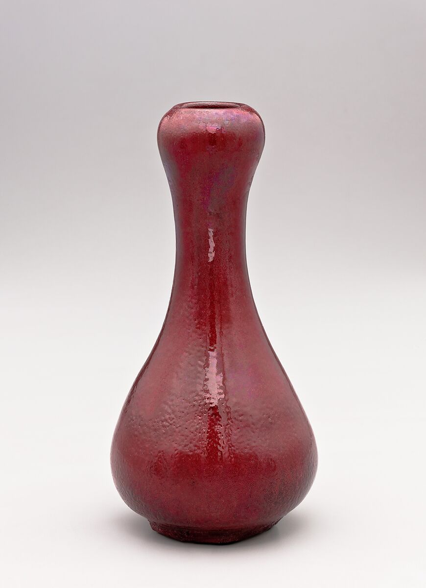 Vase, Chelsea Keramic Art Works (1872–1889), Stoneware, American 