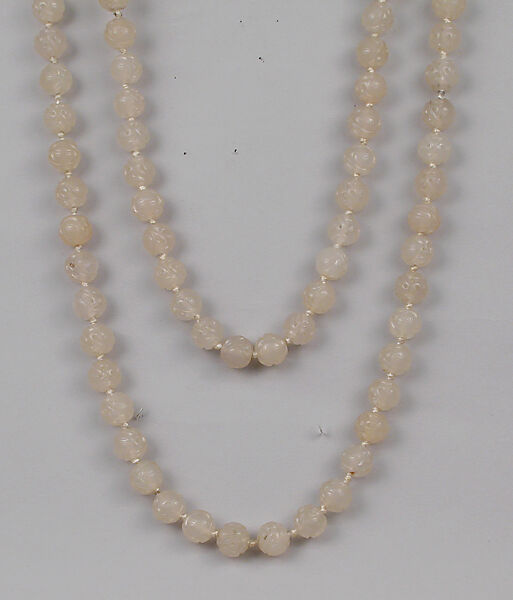 Necklace, White jade, Chinese 