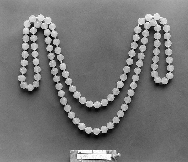 Necklace, White jade, Chinese