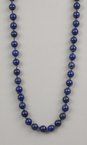 Necklace, Lapis lazuli, European 