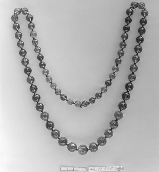 Necklace, Smoky quartz, European