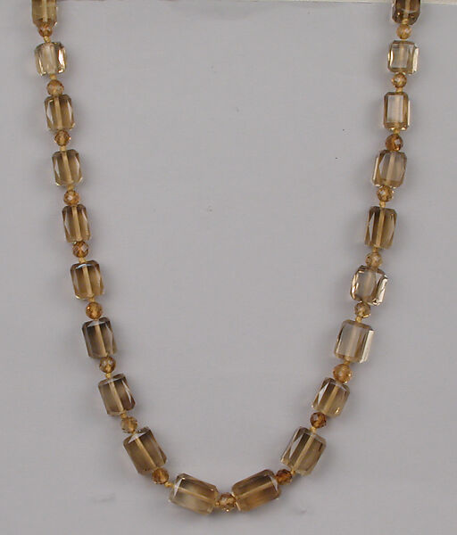 Necklace, Topaz quartz, European 