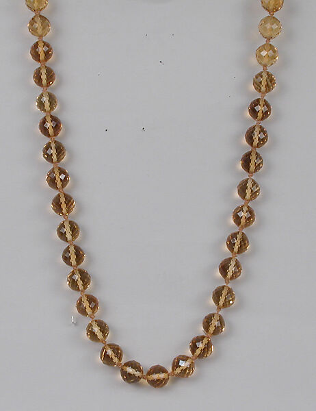 Necklace (rope), Topaz quartz, European 