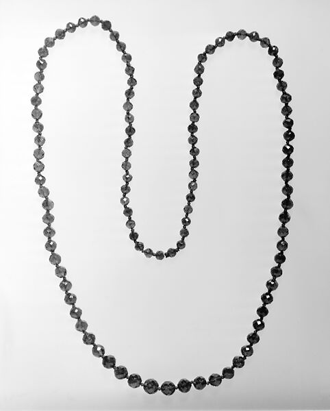 Necklace, "Spanish" topaz quartz, European