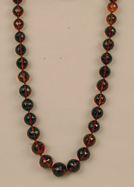 Necklace, "Spanish" topaz quartz, European 