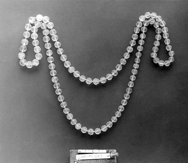 Necklace, Rock crystal, Chinese