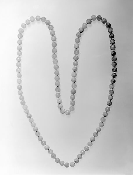 Necklace, Rose quartz, Chinese