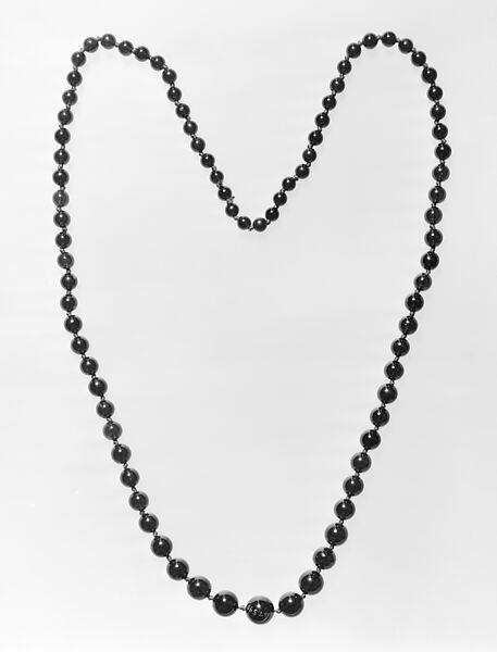 Necklace, Pyrope garnet, European