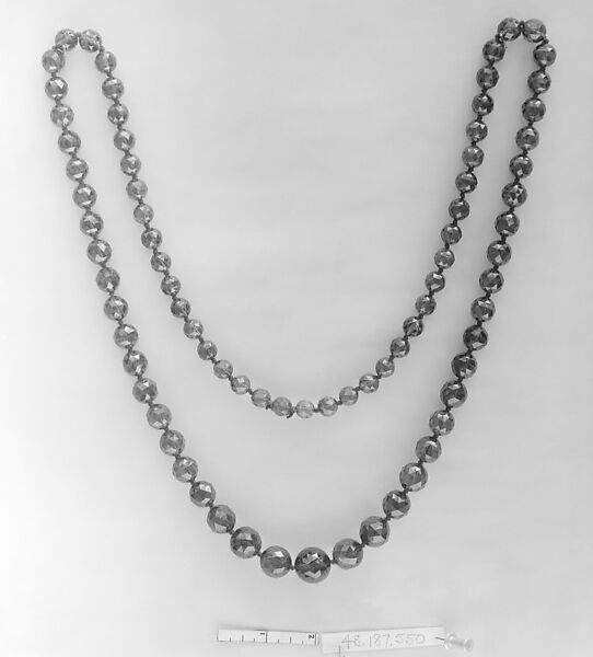 Necklace, Green tourmaline, European