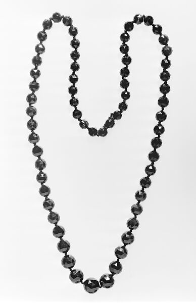 Necklace, Black onyx, European