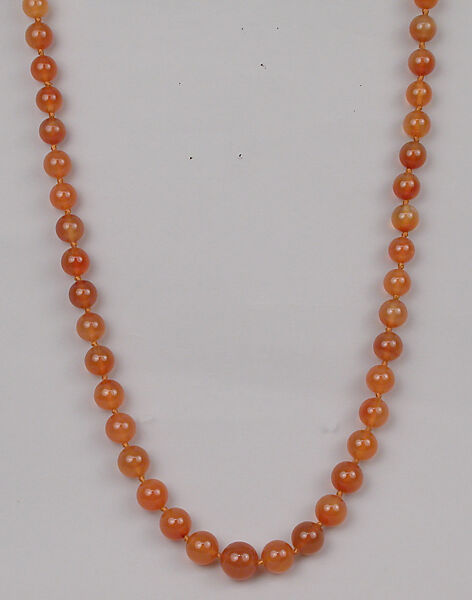 Necklace, Carnelian, European 